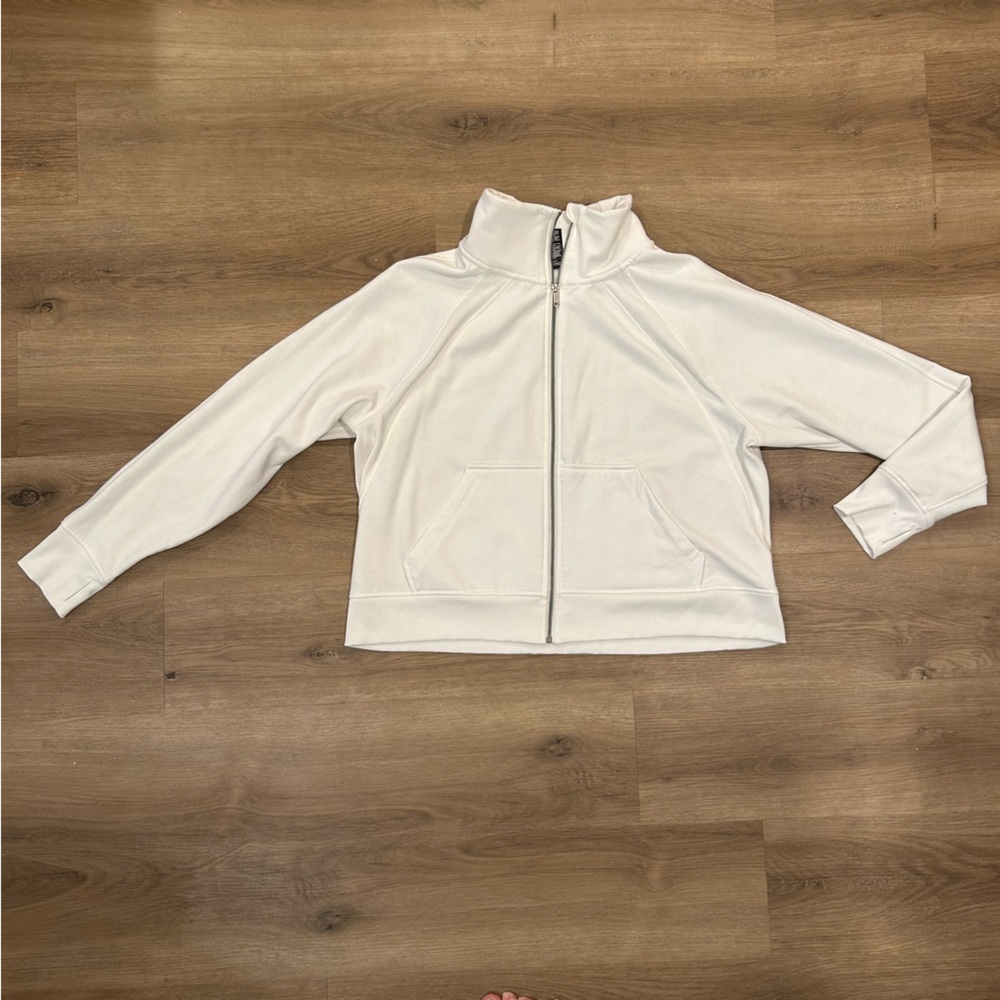 Avia White Active Zip Up Jacket